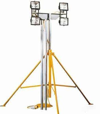 Lighting Mast Hire - 4 x 500w